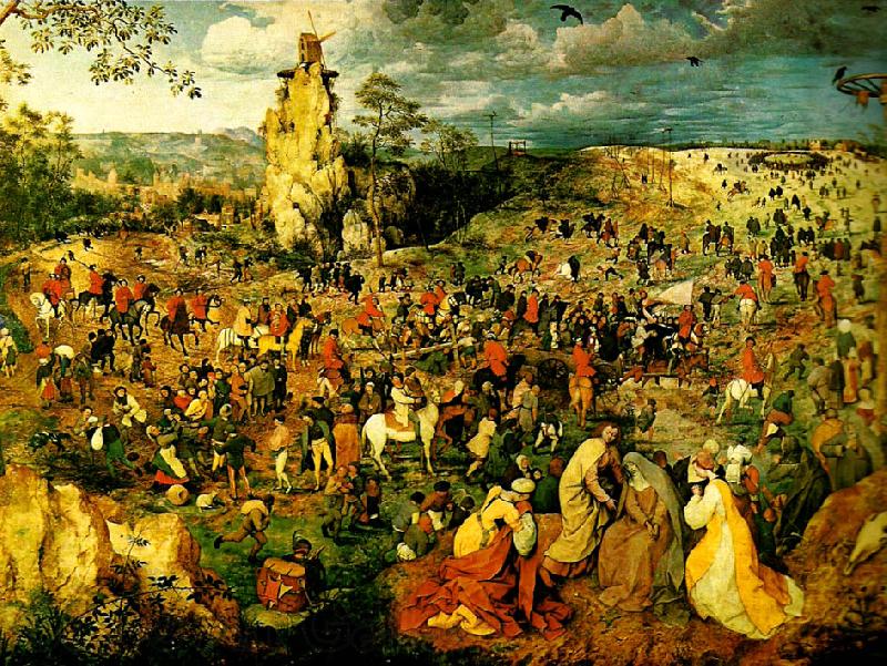 Pieter Bruegel vagen till golgata Spain oil painting art